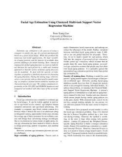 Facial Age Estimation Using Clustered Multi-task