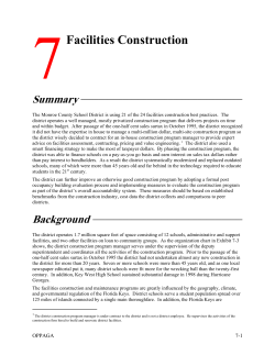 Chapter 7 Facilities Construction