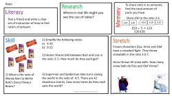 Homework - Miss B Resources
