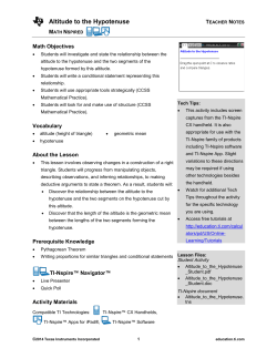 Teacher Notes PDF - TI Education