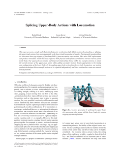 Splicing Upper-Body Actions with Locomotion