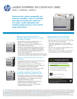 laserjet enterprise 500 color m551 series