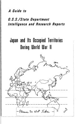 Japan and Its Occupied Territories During World War II