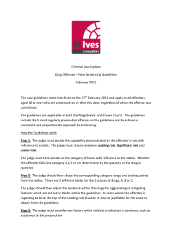 Criminal Law Update Drug Offences &ndash; New