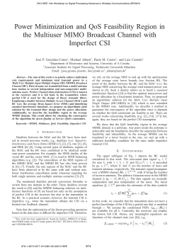 Power Minimization and QoS Feasibility Region in the Multiuser