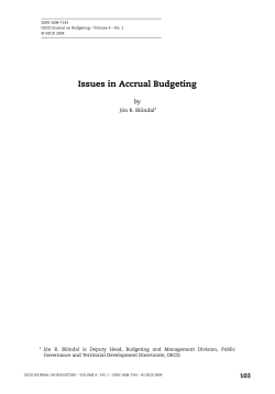 Issues in Accrual Budgeting