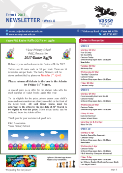 NEWSLETTER - Week 8 - Vasse Primary School