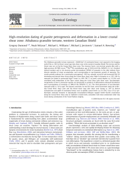 High-resolution dating of granite petrogenesis and deformation in a