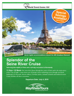 Splendor of the Seine River Cruise