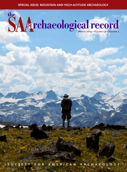 SAA Archaeological Record - Society for American Archaeology