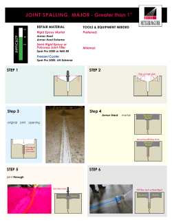 JOINT SPALLING, MAJOR - Greater than 1