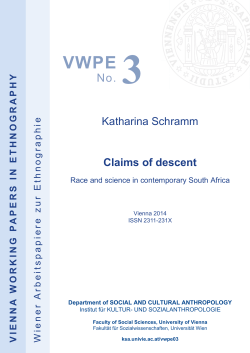 Race and science in contemporary South Africa