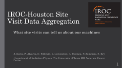 IROC/RPC Site Visit Data Aggregation - IROC Houston