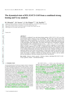 The dynamical state of RX J1347. 5