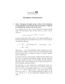 CHAPTER 30 NUMERICAL INTEGRATION