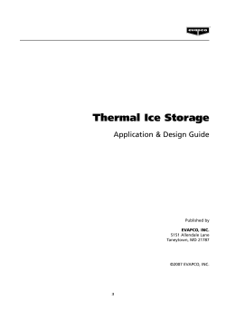 Thermal Ice Storage