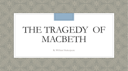 The tragedy of Macbeth