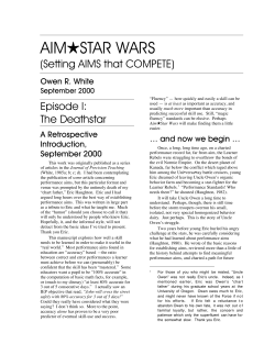 AIM  STAR WARS - UW College of Education