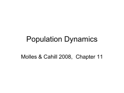 Population Dynamics