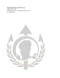 Model United Nations at UCSD presents TRITON MUN XIV On