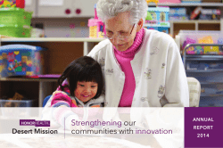 Get the details in the 2014 Desert Mission Annual Report