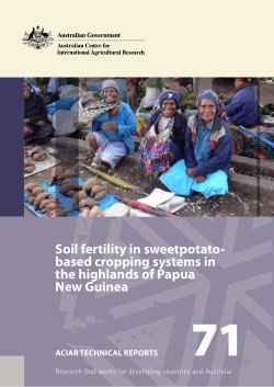soil fertility in sweetpotato- based cropping systems in the