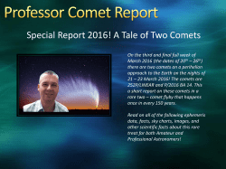 Professor Comet: March, 2016