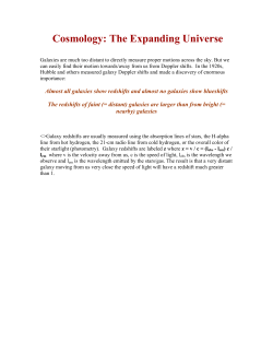 Cosmology: The Expanding Universe