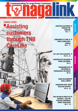 Assisting customers through TNB CareLine