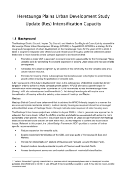 Heretaunga Plains Urban Development Study Update (Res