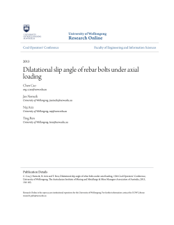 Dilatational slip angle of rebar bolts under axial