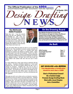 On the Drawing Board - American Design Drafting Association