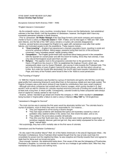 APUSH Giant Review - Fort Cherry School District
