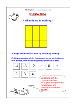 Puzzle time - MathSphere