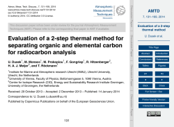 Evaluation of a 2-step thermal method