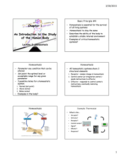 Chapter 1 An Introduction to the Study of the Human Body