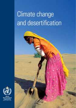 Climate change and desertification