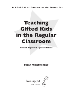 Teaching Gifted Kids in the Regular Classroom