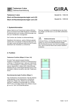 Tastsensor 2 plus Gebrauchsanweisung