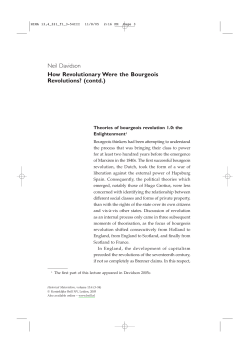 Neil Davidson How Revolutionary Were the Bourgeois Revolutions