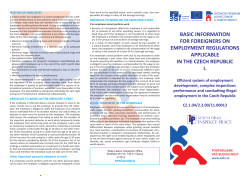 basic information for foreigners on employment regulations
