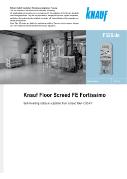 F326.de Knauf Floor Screed FE Fortissimo