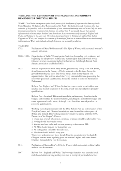 timeline: the extension of the franchise