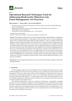 Operational Research Techniques Used for Addressing