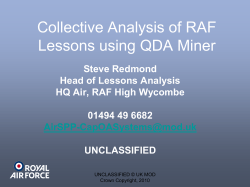 Lessons Collective Analysis Overview