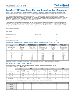 Minnesota Builders Statement