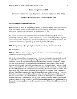 Nancy Young Fortner, M - Alabama Counseling Association
