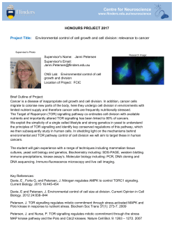 Environmental control of cell growth and cell division