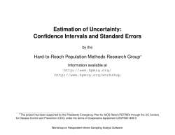 Estimation - UCLA Statistics