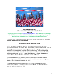 Make Freedom Count - Girl Scouts of West Central Florida